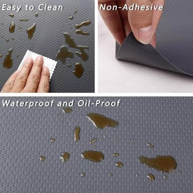 Anti-Slip Fridge & Shelf Mat | Waterproof Washable Liner for Kitchen Drawers Cabinets | Dark Grey - NextGenzVolt