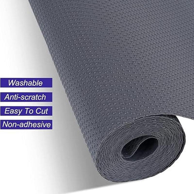 Anti-Slip Fridge & Shelf Mat | Waterproof Washable Liner for Kitchen Drawers Cabinets | Dark Grey - NextGenzVolt