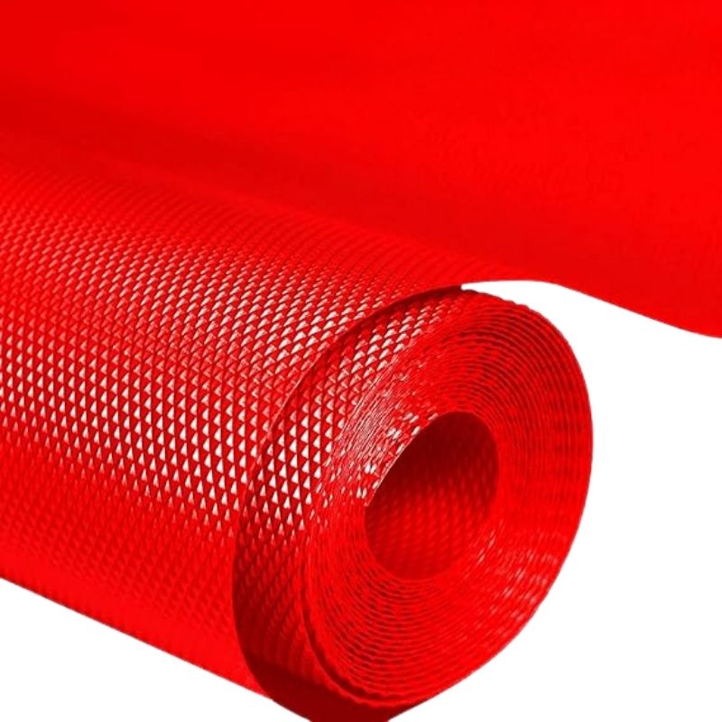 Anti-Slip Fridge & Shelf Mat | Waterproof Washable Liner for Kitchen Drawers Cabinets | Red - NextGenzVolt