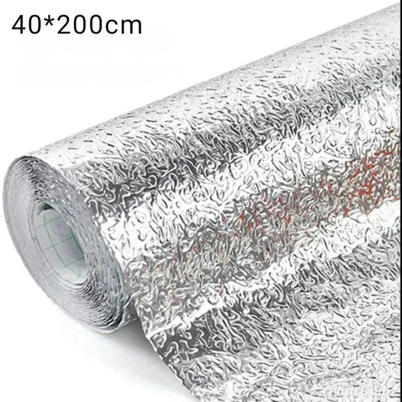 Silver Foil | Marble Sheet Sticker 40x200cm