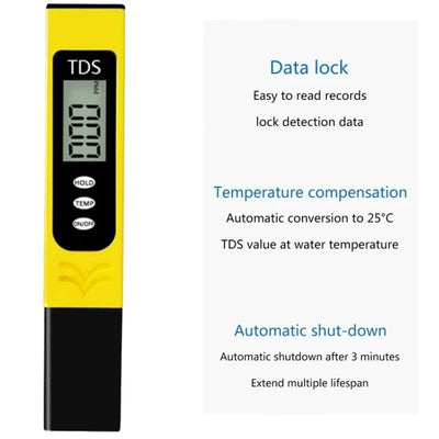 Digital TDS Meter | LCD Water Quality Tester Pen for Drinking Water, RO Systems & Aquariums - NextGenzVolt
