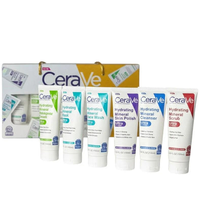 Pack of 6 – CeraVe Hydrating Mineral Facial Kit | Deep Moisture & Skin Repair Skincare Set