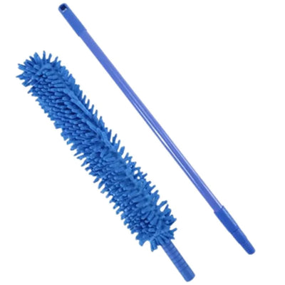 Flexible Micro-Fiber Duster With Telescopic Stainless Steel Handle | Fan & Home Cleaning | Random Colors - NextGenzVolt