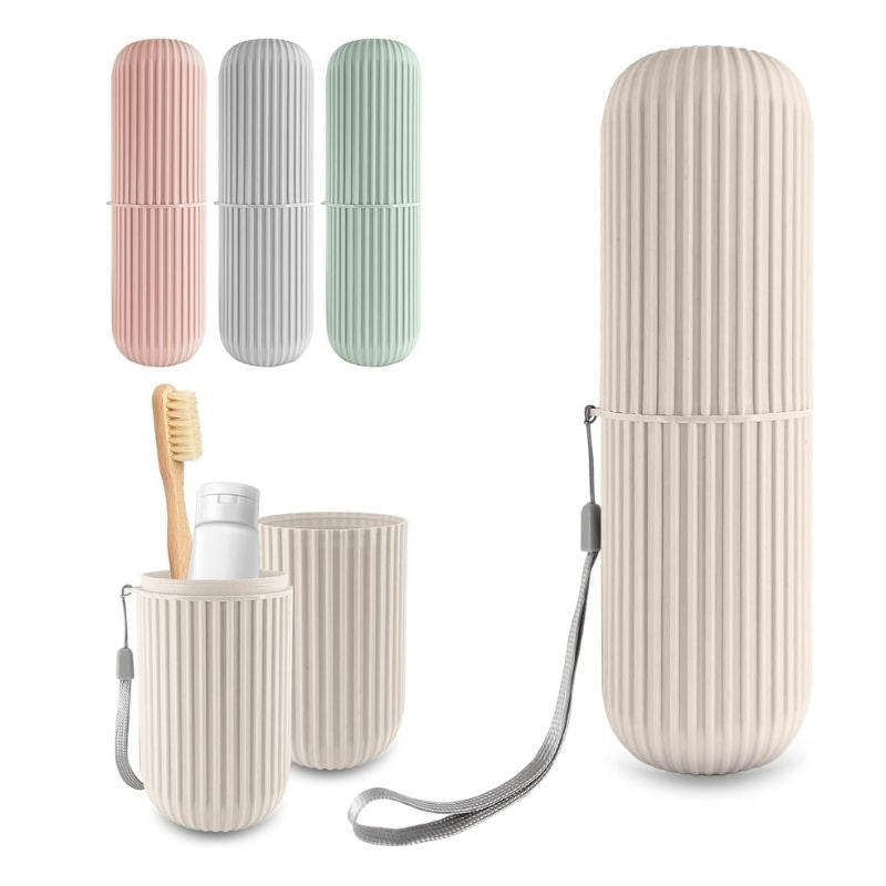 Portable Toothbrush Holder Case - Keep Your Oral Hygiene Essentials Clean & Organized on the Go