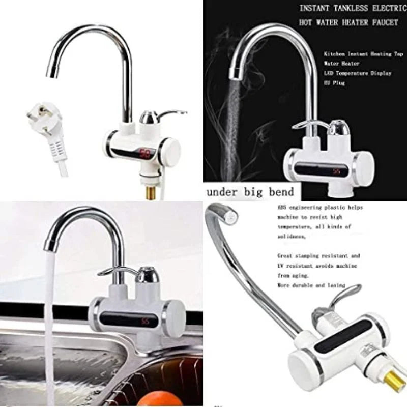 Premium Electric Instant Heating Faucet | Digital Temperature Display | Metal handle | Kitchen & Bathroom Hot Water Tap - NextGenzVolt