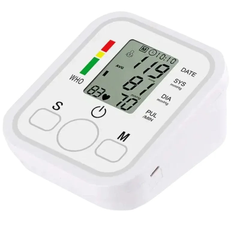 Digital Blood Pressure Monitor | Upper Arm Automatic BP Machine with Large LCD Display, Memory Storage & Voice Function for Home Monitoring - NextGenzVolt