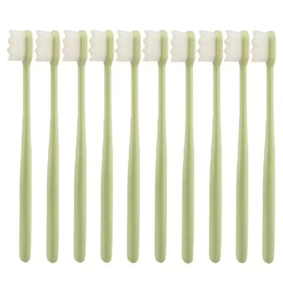 Nano Toothbrush with Travel Case | Ultra Soft Micro-Nano Bristles | For Sensitive Gums, Adults & Kids | Parrot Color