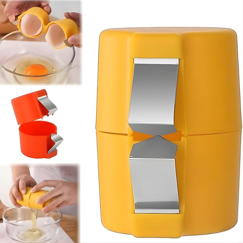 Efficient Egg Opener & Egg Shell Cracker Tool | Stainless Steel Egg Shell Opener Kitchen Gadget for Raw & Boiled Eggs | Random color - NextGenzVolt