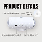 LED Night Light with Motion Sensor | Rechargeable Wireless Wall Lamp | Dimmable Smart Night Light | Magnetic Indoor & Outdoor Wall Light
