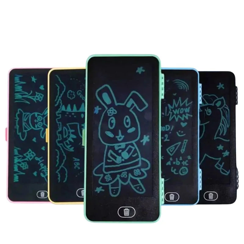 LCD Drawing Pen Case for Kids | Writing Tablet Pencil Box with Screen Lock & One-Key Erase | Random Color - NextGenzVolt