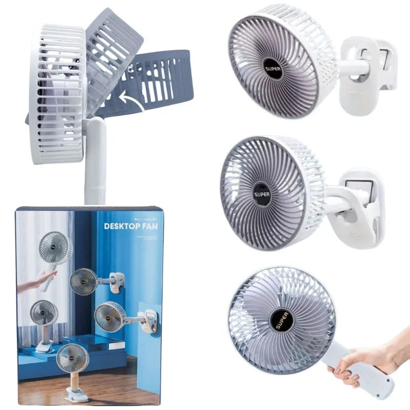 Rechargeable 3-in-1 Clip Fan