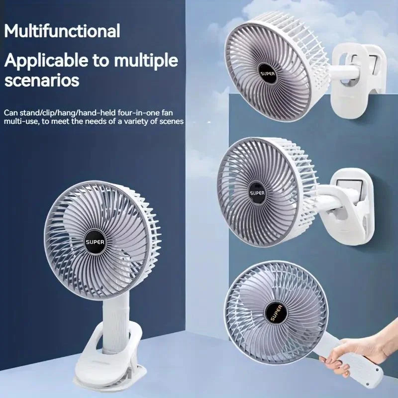 Rechargeable 3-in-1 Clip Fan