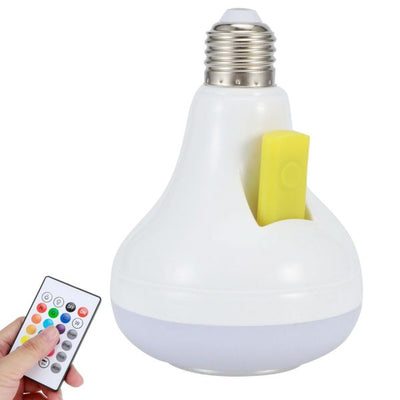 2-in-1 Smart LED Bulb with Bluetooth Speaker | RGB Color Light + Remote Control - NextGenzVolt