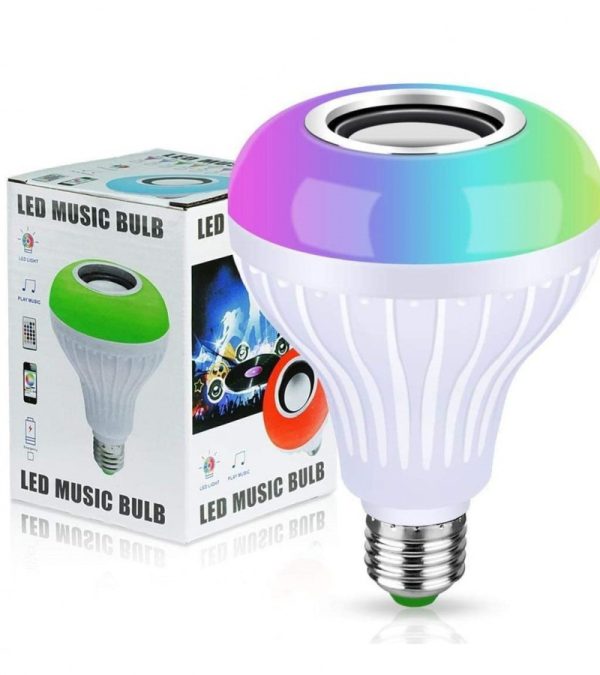 2-in-1 Smart LED Bulb with Bluetooth Speaker | RGB Color Light + Remote Control - NextGenzVolt