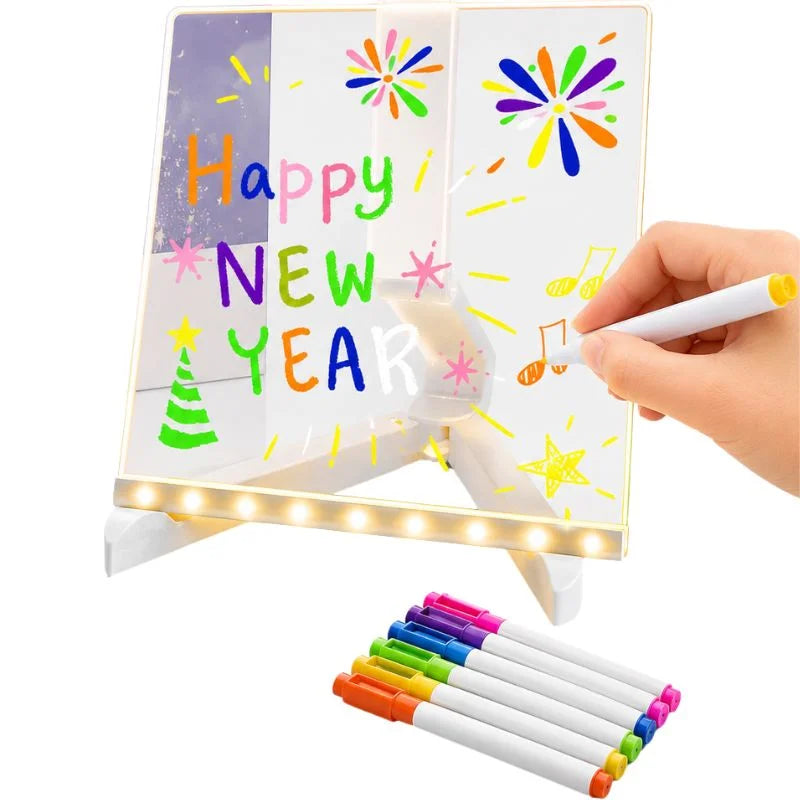 6x6 Inches LED Acrylic Writing Board