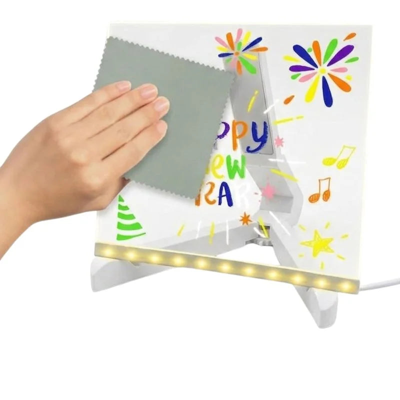 8x8 Inches LED Acrylic Writing Board