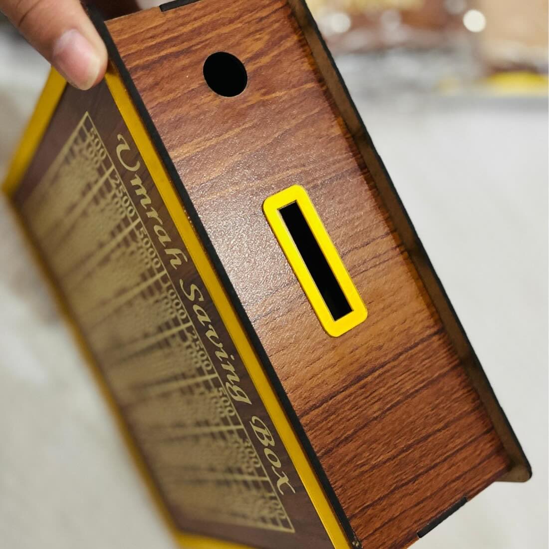 Umrah Saving Box – Premium Wooden | Save PKR 210,000 in 280 Days - NextGenzVolt