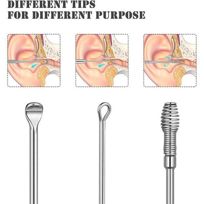 6-Piece Ear Wax Cleaning Kit |  Portable & Easy to Use