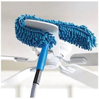 Flexible Micro-Fiber Duster With Telescopic Stainless Steel Handle | Fan & Home Cleaning | Random Colors - NextGenzVolt