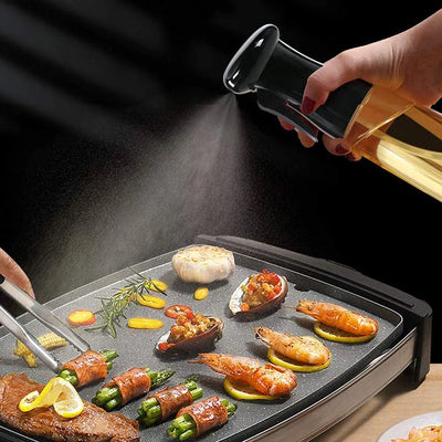 Plastic Glass Kitchen Cooking Spray Bottle | 200ML | BBQ Olive Oil & Vinegar Oil Sprayer - NextGenzVolt