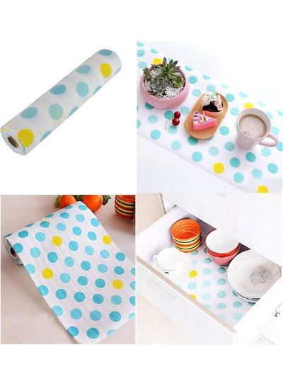 Kitchen Polka Foamic Sheet – Waterproof & Oil Resistant Decorative Cover for Walls and Counters.45x150cm. (Pack 2) - NextGenzVolt