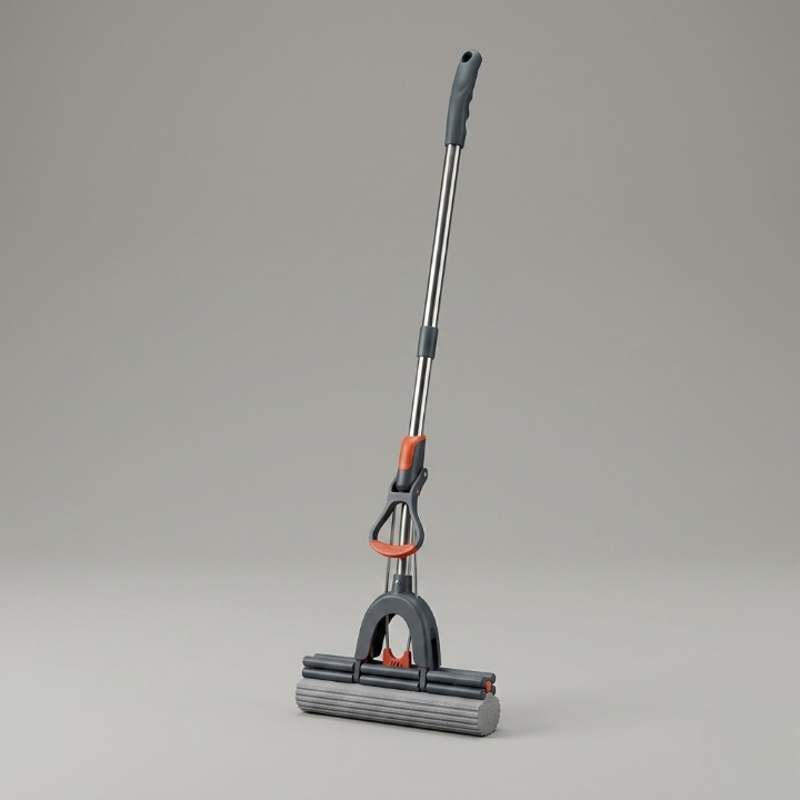 Self-Squeeze Sponge Mop – Hands-Free Floor Cleaning with Highly Absorbent Sponge - NextGenzVolt