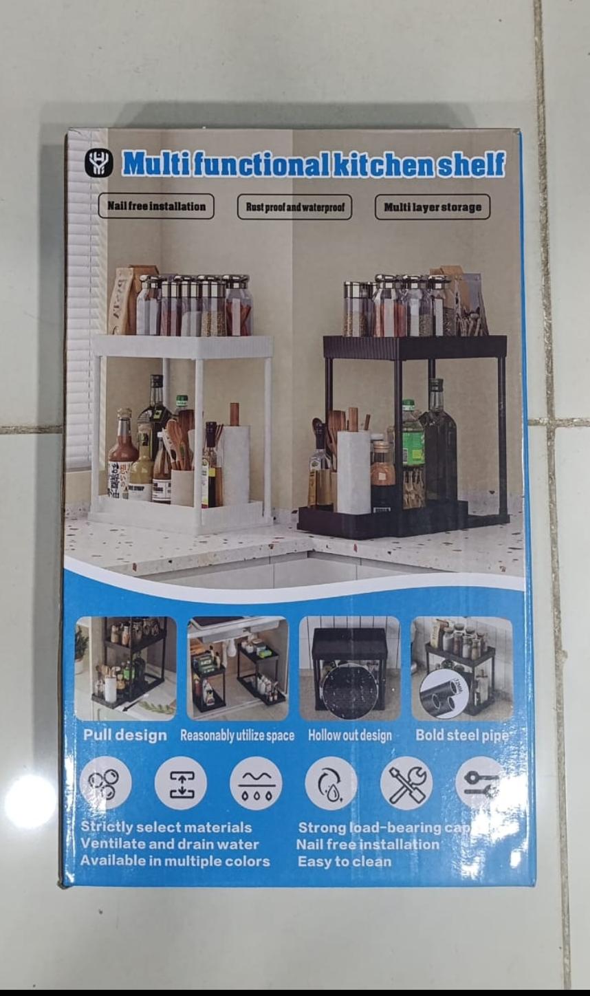 Multi-Functional Kitchen Shelf | Nail-Free Installation | Rust-Proof - NextGenzVolt