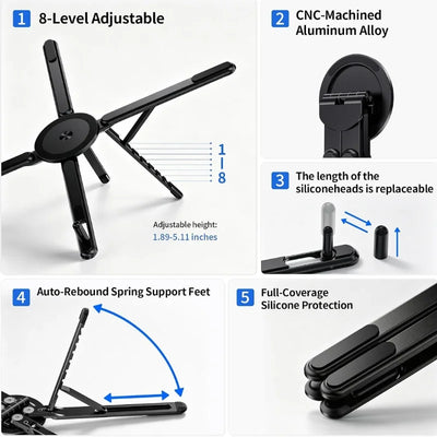 3-in-1 Magnetic Foldable  Stand