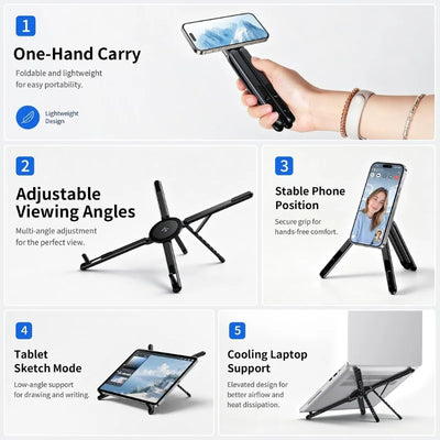 3-in-1 Magnetic Foldable  Stand