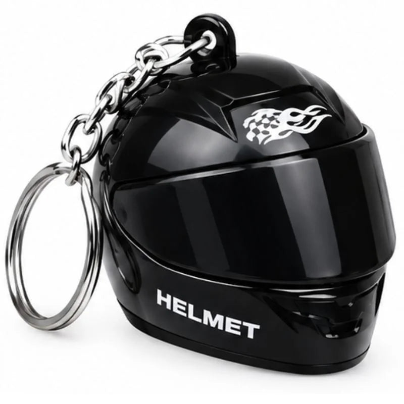 Mini Motorcycle Helmet Keychain with LED - NextGenzVolt