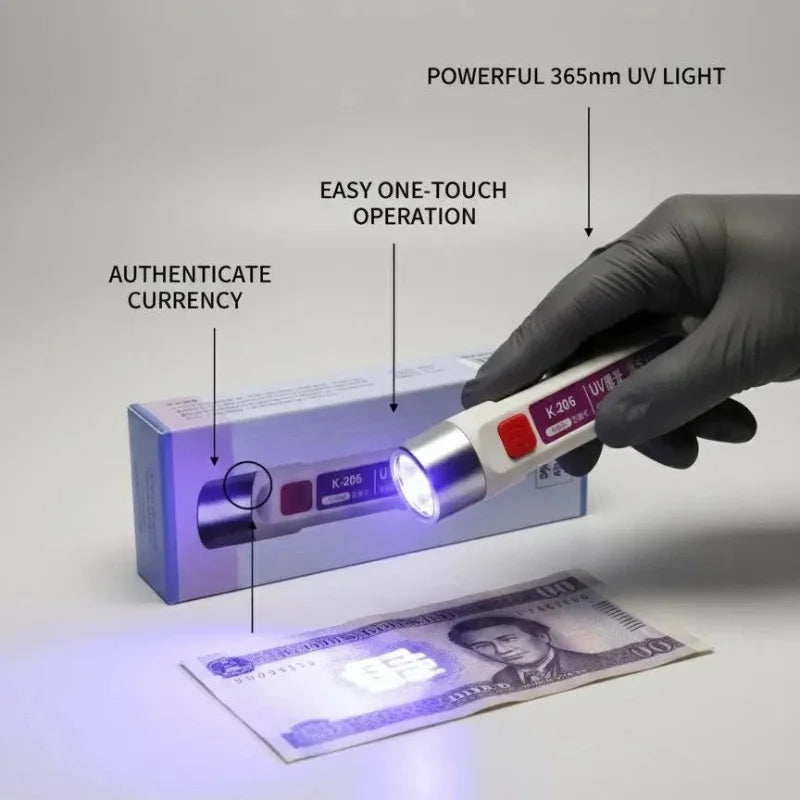 UV Currency Checker Rechargeable Light