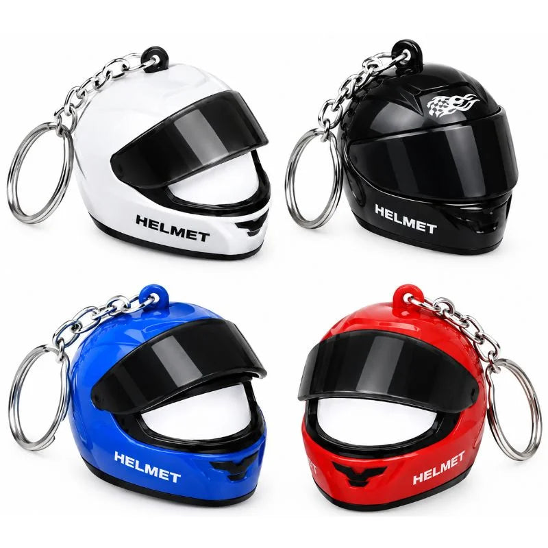 Mini Motorcycle Helmet Keychain with LED - NextGenzVolt