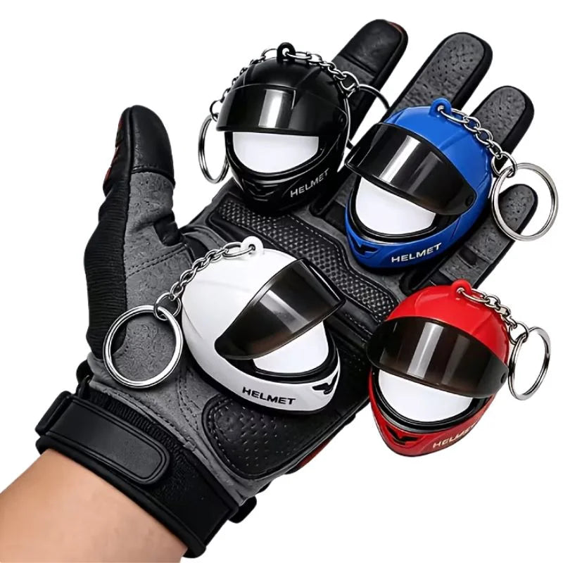 Mini Motorcycle Helmet Keychain with LED - NextGenzVolt